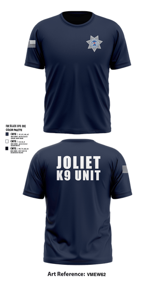 Short Sleeve Performance Shirt, Joliet Police K-9 Unit, Police, Teamtime, Team time, sublimation, custom sports apparel, team uniforms, spirit wear, spiritwear, sports uniforms, custom shirts, team store, custom team store, fundraiser sports, apparel fundraiser