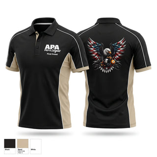 Short Sleeve Performance Polo, First Coast APA, Golf, Teamtime, Team time, sublimation, custom sports apparel, team uniforms, spirit wear, spiritwear, sports uniforms, custom shirts, team store, custom team store, fundraiser sports, apparel fundraiser
