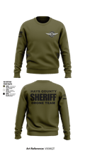 Hays County Sheriff Drone Team  Crew Neck Sweatshirt - 1