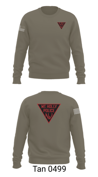 Crew Neck Sweatshirt, Mount Holly Police, Police, Teamtime, Team time, sublimation, custom sports apparel, team uniforms, spirit wear, spiritwear, sports uniforms, custom shirts, team store, custom team store, fundraiser sports, apparel fundraiser
