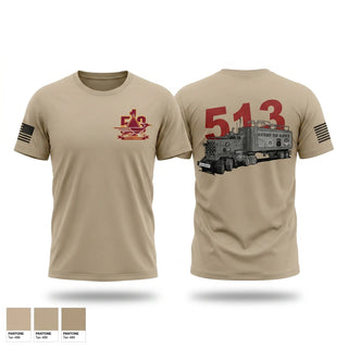 Old School Cotton Feel Shirt, 513th Transportation Company, Army, Teamtime, Team time, sublimation, custom sports apparel, team uniforms, spirit wear, spiritwear, sports uniforms, custom shirts, team store, custom team store, fundraiser sports, apparel fundraiser