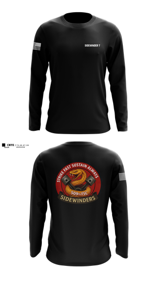 Long Sleeve Performance Shirt, 509th FSC, Army, Teamtime, Team time, sublimation, custom sports apparel, team uniforms, spirit wear, spiritwear, sports uniforms, custom shirts, team store, custom team store, fundraiser sports, apparel fundraiser