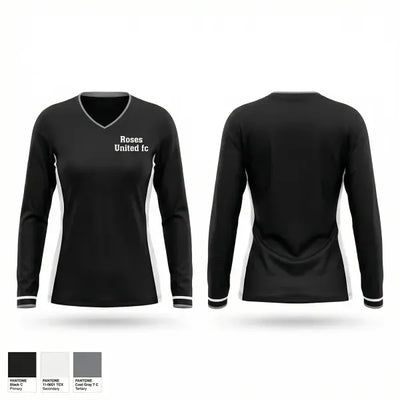 Roses United fc 95002252 Women's Long Sleeve V-neck Shirt - 1