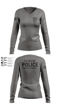 Glencoe Police Department Women's Long Sleeve V-neck Shirt - 4