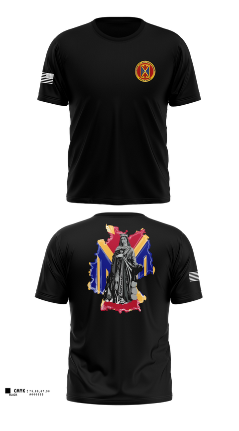 Old School Cotton Feel Shirt, 10th AAMDC, Army, Teamtime, Team time, sublimation, custom sports apparel, team uniforms, spirit wear, spiritwear, sports uniforms, custom shirts, team store, custom team store, fundraiser sports, apparel fundraiser