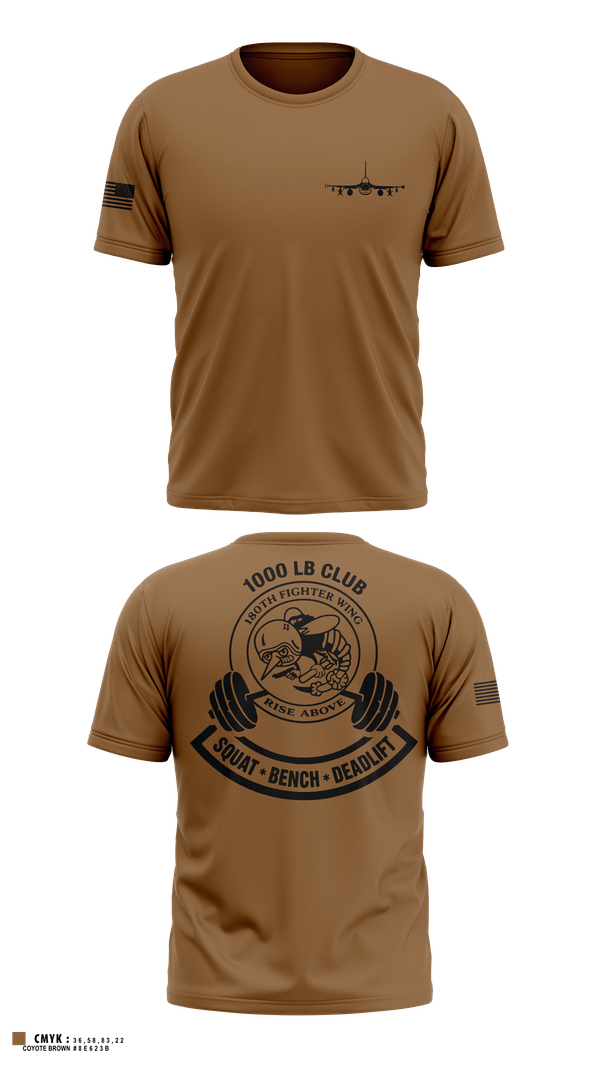 Short Sleeve Performance Shirt, 180th fighter wing, Air Force, Teamtime, Team time, sublimation, custom sports apparel, team uniforms, spirit wear, spiritwear, sports uniforms, custom shirts, team store, custom team store, fundraiser sports, apparel fundraiser
