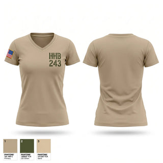 Womens Short Sleeve Vneck Shirt, HHB 2-43, Army, Teamtime, Team time, sublimation, custom sports apparel, team uniforms, spirit wear, spiritwear, sports uniforms, custom shirts, team store, custom team store, fundraiser sports, apparel fundraiser