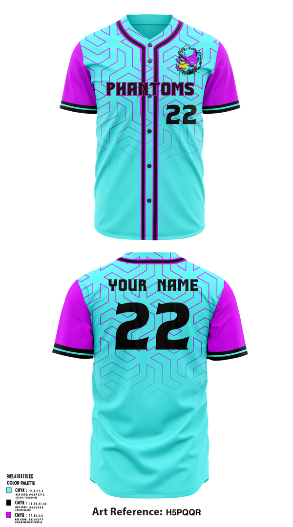 Full Button Baseball Jersey, Phantoms, Baseball, Teamtime, Team time, sublimation, custom sports apparel, team uniforms, spirit wear, spiritwear, sports uniforms, custom shirts, team store, custom team store, fundraiser sports, apparel fundraiser