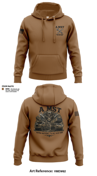 Hoodie, A Battery, 1-6 FA, A MST, Army, Teamtime, Team time, sublimation, custom sports apparel, team uniforms, spirit wear, spiritwear, sports uniforms, custom shirts, team store, custom team store, fundraiser sports, apparel fundraiser