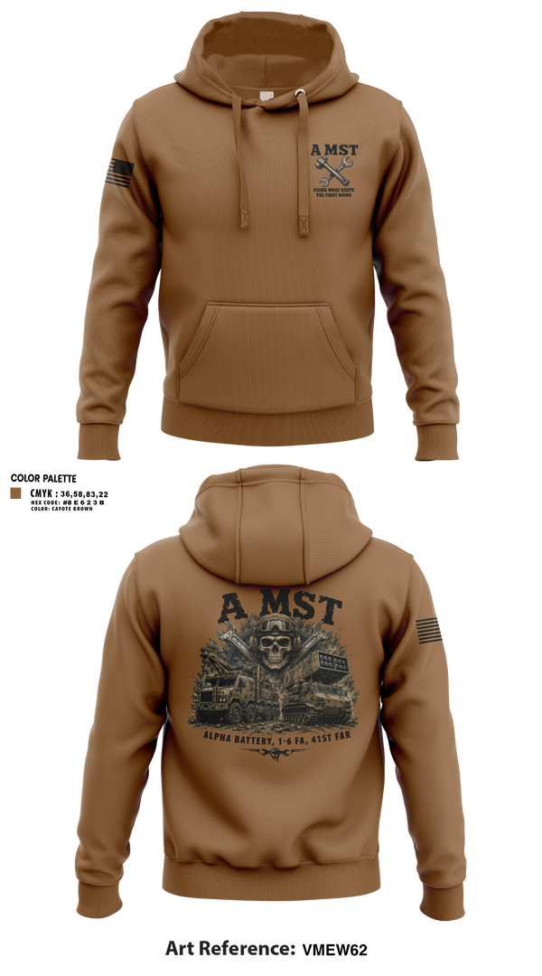 Hoodie, A Battery, 1-6 FA, A MST, Army, Teamtime, Team time, sublimation, custom sports apparel, team uniforms, spirit wear, spiritwear, sports uniforms, custom shirts, team store, custom team store, fundraiser sports, apparel fundraiser