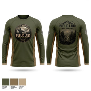 Long Sleeve Performance Shirt, Public Land Bow Hunters, , Teamtime, Team time, sublimation, custom sports apparel, team uniforms, spirit wear, spiritwear, sports uniforms, custom shirts, team store, custom team store, fundraiser sports, apparel fundraiser