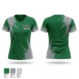 Womens Short Sleeve Vneck Shirt, RVa eagles, , Teamtime, Team time, sublimation, custom sports apparel, team uniforms, spirit wear, spiritwear, sports uniforms, custom shirts, team store, custom team store, fundraiser sports, apparel fundraiser