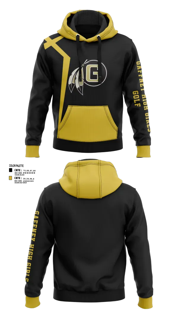 Hoodie, Gaffney High School Golf, Golf, Teamtime, Team time, sublimation, custom sports apparel, team uniforms, spirit wear, spiritwear, sports uniforms, custom shirts, team store, custom team store, fundraiser sports, apparel fundraiser