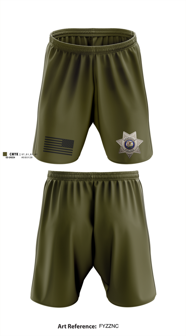 Athletic Shorts With Pockets, Nashville Police Department, IL, Police, Teamtime, Team time, sublimation, custom sports apparel, team uniforms, spirit wear, spiritwear, sports uniforms, custom shirts, team store, custom team store, fundraiser sports, apparel fundraiser