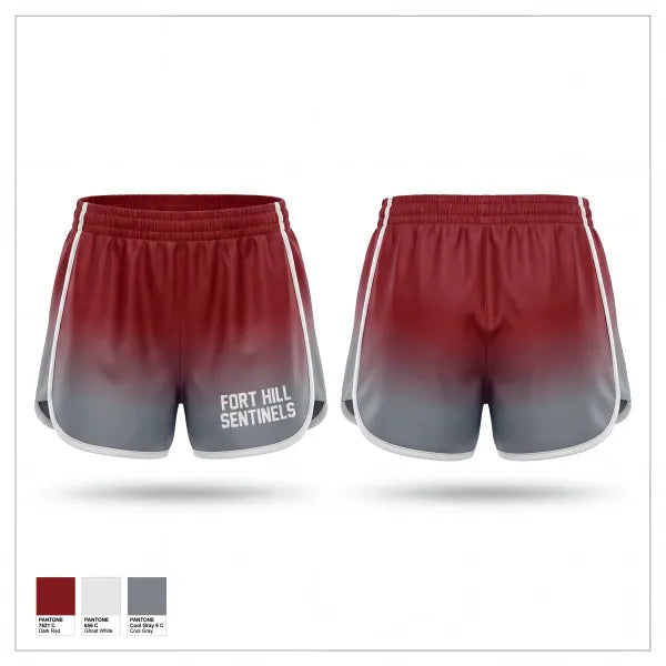 Womens Shorts, Fort Hill Sentinels, Men's Basketball, Teamtime, Team time, sublimation, custom sports apparel, team uniforms, spirit wear, spiritwear, sports uniforms, custom shirts, team store, custom team store, fundraiser sports, apparel fundraiser