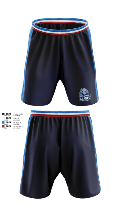 Kraken 55398637 Athletic Shorts With Pockets - 1
