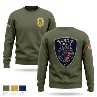 Crew Neck Sweatshirt, Sardis Police Department, Police, Teamtime, Team time, sublimation, custom sports apparel, team uniforms, spirit wear, spiritwear, sports uniforms, custom shirts, team store, custom team store, fundraiser sports, apparel fundraiser