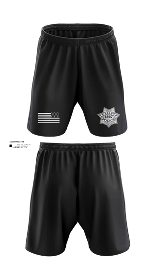 Athletic Shorts With Pockets, Coalinga Police Department, Police, Teamtime, Team time, sublimation, custom sports apparel, team uniforms, spirit wear, spiritwear, sports uniforms, custom shirts, team store, custom team store, fundraiser sports, apparel fundraiser