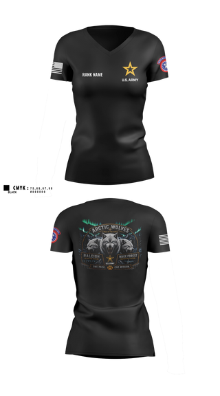 Womens Short Sleeve Vneck Shirt, Capital North Region, Army, Teamtime, Team time, sublimation, custom sports apparel, team uniforms, spirit wear, spiritwear, sports uniforms, custom shirts, team store, custom team store, fundraiser sports, apparel fundraiser