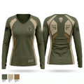 Phantom Women's Long Sleeve V-neck Shirt - 1
