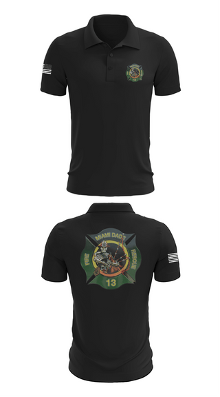 Short Sleeve Performance Polo, Miami Dade Fire Rescue, Fire Department, Teamtime, Team time, sublimation, custom sports apparel, team uniforms, spirit wear, spiritwear, sports uniforms, custom shirts, team store, custom team store, fundraiser sports, apparel fundraiser