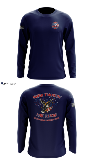 Long Sleeve Performance Shirt, Miami Twp Fire Rescue, Fire Department, Teamtime, Team time, sublimation, custom sports apparel, team uniforms, spirit wear, spiritwear, sports uniforms, custom shirts, team store, custom team store, fundraiser sports, apparel fundraiser
