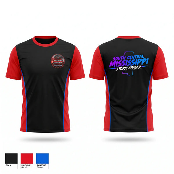 Short Sleeve Performance Shirt, South central Mississippi storm chasers, , Teamtime, Team time, sublimation, custom sports apparel, team uniforms, spirit wear, spiritwear, sports uniforms, custom shirts, team store, custom team store, fundraiser sports, apparel fundraiser