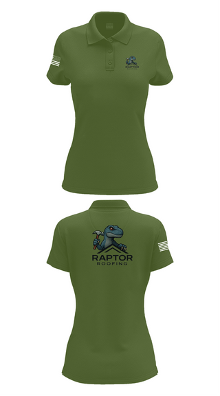 Womens Short Sleeve Performance Polo, Raptor Roofing, , Teamtime, Team time, sublimation, custom sports apparel, team uniforms, spirit wear, spiritwear, sports uniforms, custom shirts, team store, custom team store, fundraiser sports, apparel fundraiser