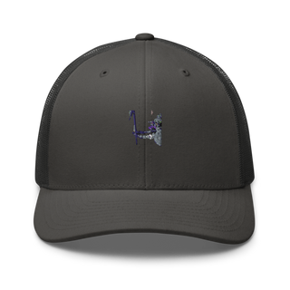 A BTRY 1-163D FA Reg 50980538 Retro Trucker Hat | Yupoong 6606
