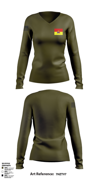 Womens Long Sleeve Vneck Shirt, 2/5 ADA, , Teamtime, Team time, sublimation, custom sports apparel, team uniforms, spirit wear, spiritwear, sports uniforms, custom shirts, team store, custom team store, fundraiser sports, apparel fundraiser