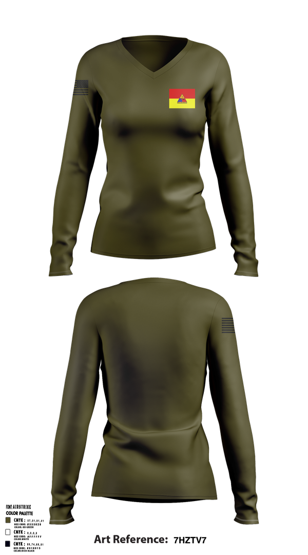 Womens Long Sleeve Vneck Shirt, 2/5 ADA, , Teamtime, Team time, sublimation, custom sports apparel, team uniforms, spirit wear, spiritwear, sports uniforms, custom shirts, team store, custom team store, fundraiser sports, apparel fundraiser