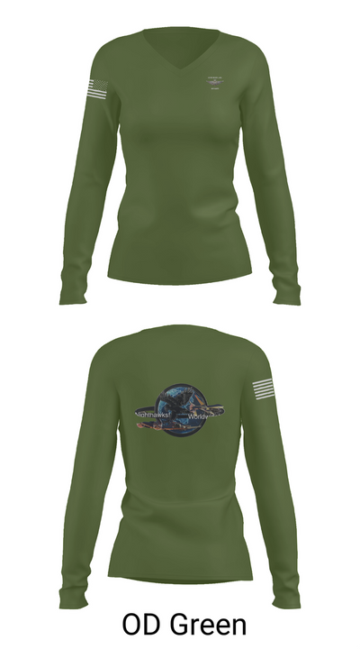 15th MI BN 97323221 Women's Long Sleeve V-neck Shirt - 57