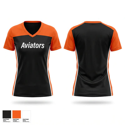 Alliance Aviators 80220959 Women's Short Sleeve V-neck Shirt - 1