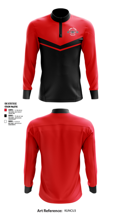 Dalton Junior High School Swimming 21806077 Quarter Zip Jacket - 1