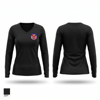 Womens Long Sleeve Vneck Shirt, CEET, Police, Teamtime, Team time, sublimation, custom sports apparel, team uniforms, spirit wear, spiritwear, sports uniforms, custom shirts, team store, custom team store, fundraiser sports, apparel fundraiser