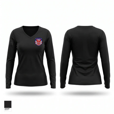 Womens Long Sleeve Vneck Shirt, CEET, Police, Teamtime, Team time, sublimation, custom sports apparel, team uniforms, spirit wear, spiritwear, sports uniforms, custom shirts, team store, custom team store, fundraiser sports, apparel fundraiser