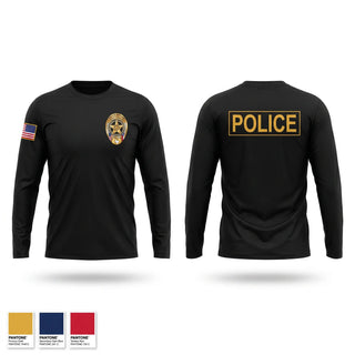 Long Sleeve Performance Shirt, Granite Shoals Police Department, Police, Teamtime, Team time, sublimation, custom sports apparel, team uniforms, spirit wear, spiritwear, sports uniforms, custom shirts, team store, custom team store, fundraiser sports, apparel fundraiser