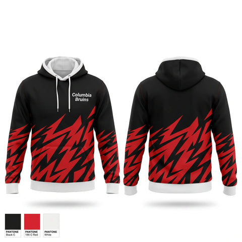 Hoodie, Columbia Bruins, Cheer, Teamtime, Team time, sublimation, custom sports apparel, team uniforms, spirit wear, spiritwear, sports uniforms, custom shirts, team store, custom team store, fundraiser sports, apparel fundraiser