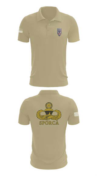 Short Sleeve Performance Polo, HHC, 725th BSB, 2/11 ABN, , Teamtime, Team time, sublimation, custom sports apparel, team uniforms, spirit wear, spiritwear, sports uniforms, custom shirts, team store, custom team store, fundraiser sports, apparel fundraiser