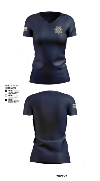 Womens Short Sleeve Vneck Shirt, Hamilton County Sheriffs Office SURT, , Teamtime, Team time, sublimation, custom sports apparel, team uniforms, spirit wear, spiritwear, sports uniforms, custom shirts, team store, custom team store, fundraiser sports, apparel fundraiser