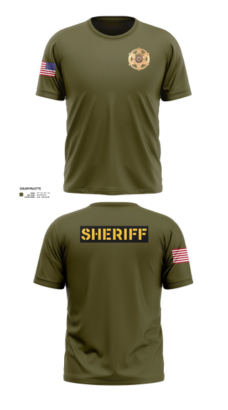 Old School Cotton Feel Shirt, Eddy County Sheriff's Office, Police, Teamtime, Team time, sublimation, custom sports apparel, team uniforms, spirit wear, spiritwear, sports uniforms, custom shirts, team store, custom team store, fundraiser sports, apparel fundraiser