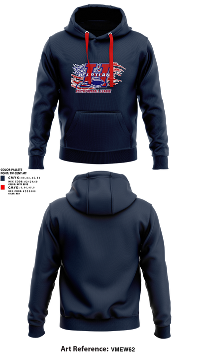 Heartland Youth Football League 75199554 Hoodie - 2