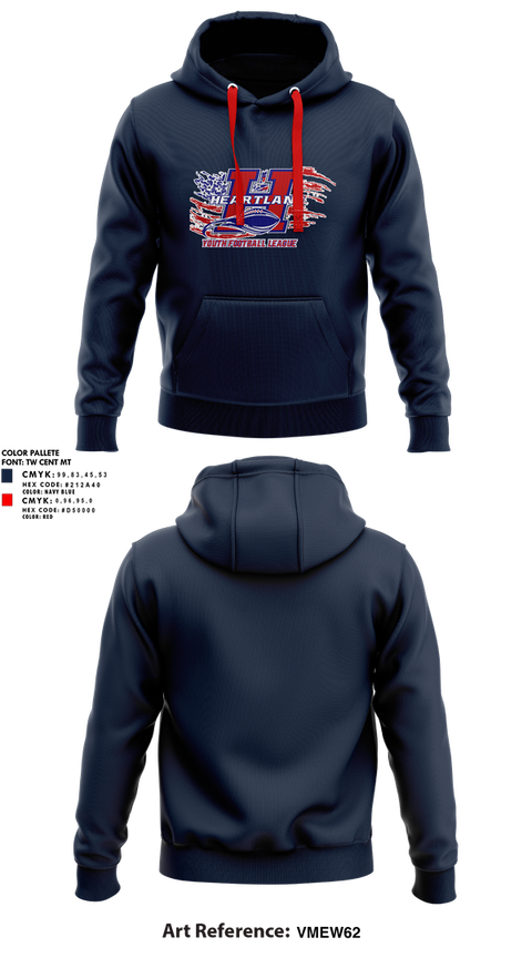 Hoodie, Heartland Youth Football League, , Teamtime, Team time, sublimation, custom sports apparel, team uniforms, spirit wear, spiritwear, sports uniforms, custom shirts, team store, custom team store, fundraiser sports, apparel fundraiser