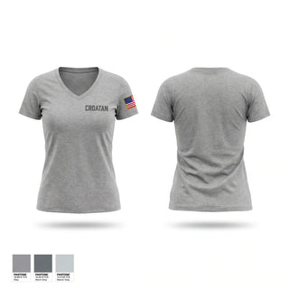 Womens Short Sleeve Vneck Shirt, Croatan, Fire Department, Teamtime, Team time, sublimation, custom sports apparel, team uniforms, spirit wear, spiritwear, sports uniforms, custom shirts, team store, custom team store, fundraiser sports, apparel fundraiser