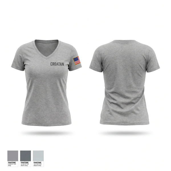 Croatan Women's Short Sleeve V-neck Shirt - 1