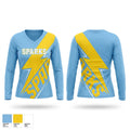 Sparks Women's Long Sleeve V-neck Shirt - 1