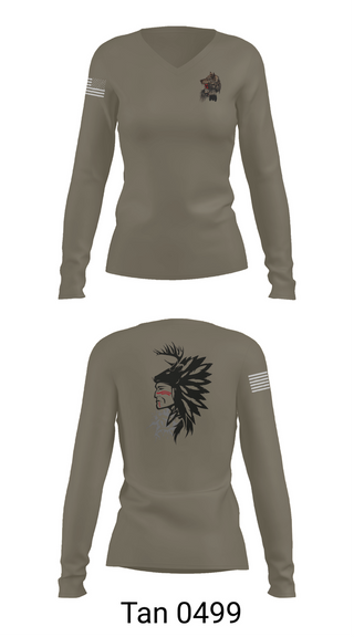 Womens Long Sleeve Vneck Shirt, 101st airborne 1-327, Army, Teamtime, Team time, sublimation, custom sports apparel, team uniforms, spirit wear, spiritwear, sports uniforms, custom shirts, team store, custom team store, fundraiser sports, apparel fundraiser