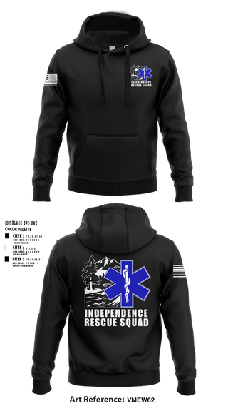 Hoodie, Independence Rescue Squad, EMS/EMT, Teamtime, Team time, sublimation, custom sports apparel, team uniforms, spirit wear, spiritwear, sports uniforms, custom shirts, team store, custom team store, fundraiser sports, apparel fundraiser