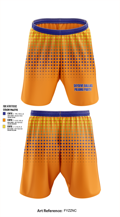 Skydive Dallas Pajama Party 6705089 Athletic Shorts With Pockets - 5