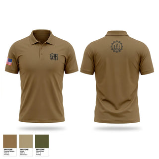 Short Sleeve Performance Polo, Alpha Company 227th BEB, National Guard, Teamtime, Team time, sublimation, custom sports apparel, team uniforms, spirit wear, spiritwear, sports uniforms, custom shirts, team store, custom team store, fundraiser sports, apparel fundraiser